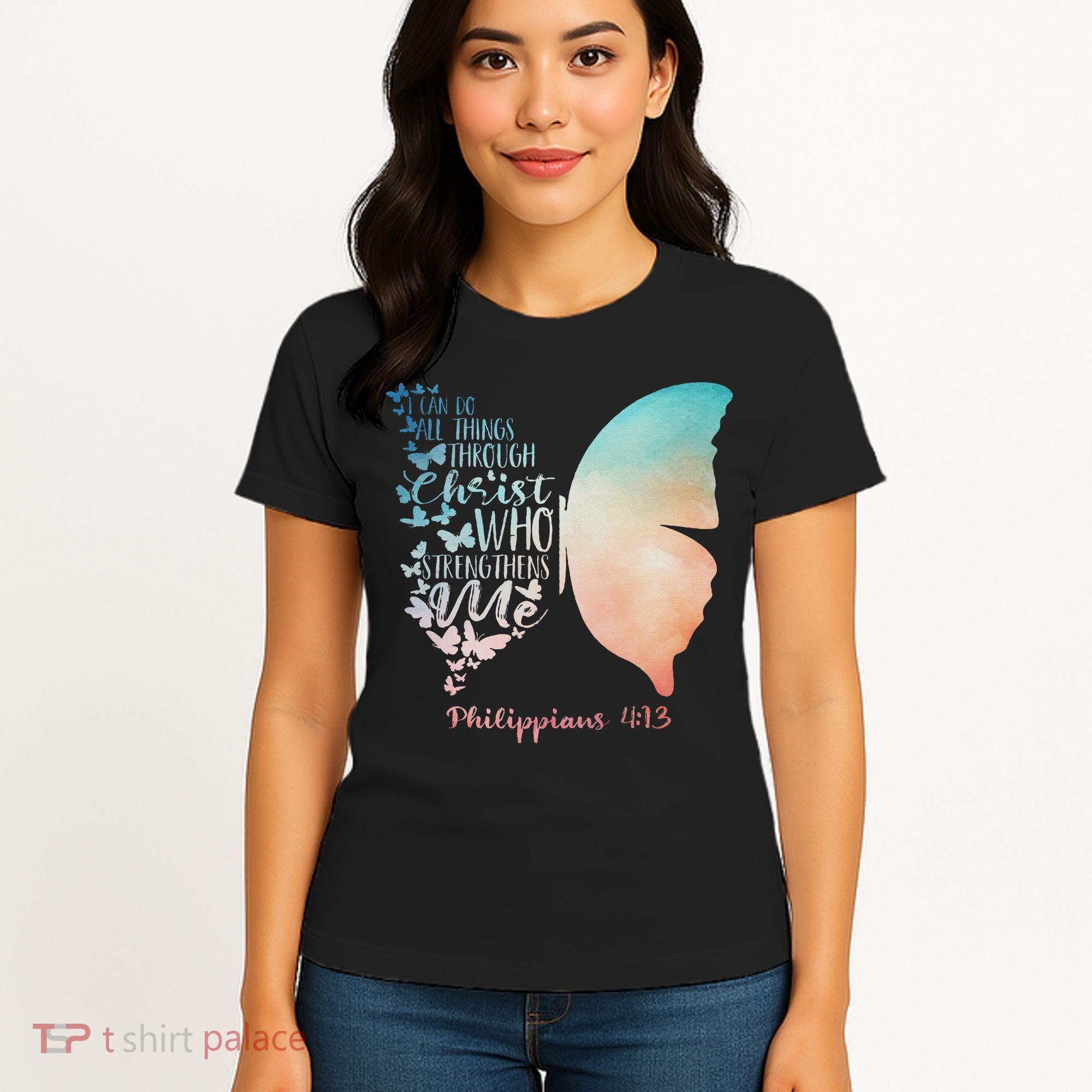 Can Do All Things Through Christ Who Strengthens Me Saying Women's T-Shirt