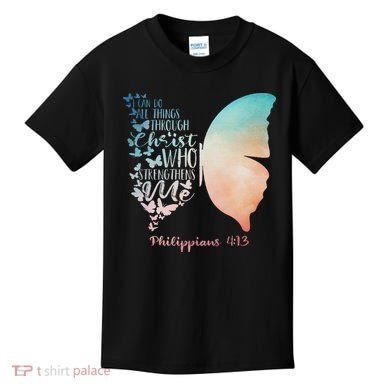 Can Do All Things Through Christ Who Strengthens Me Saying Kids T-Shirt