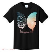 Can Do All Things Through Christ Who Strengthens Me Saying Kids T-Shirt thumb 0