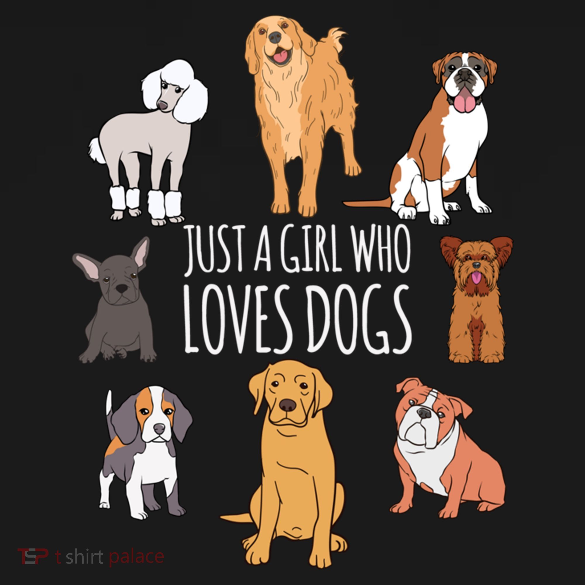 Cute Dog And Puppy Lover Gift Fun Just A Girl Who Loves Dogs Great Gift Women's Tank Top