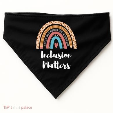 Cultural Diversity And Inclusion Earth Art USA-Made Doggie Bandana