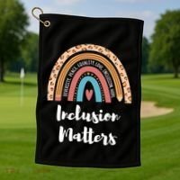 Cultural Diversity And Inclusion Earth Art Golf Towel thumb 1