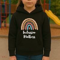 Cultural Diversity And Inclusion Earth Art Kids Hoodie thumb 3