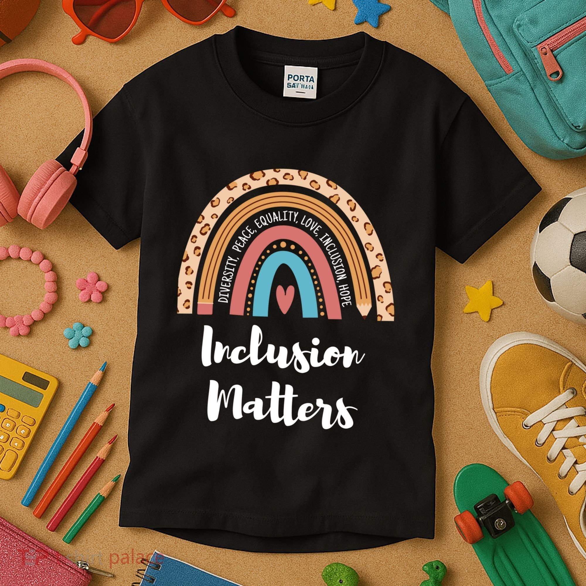 Cultural Diversity And Inclusion Earth Art Kids T-Shirt