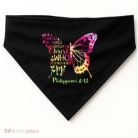 Can Do All Things Through Christ Who Strengthens Me I USA-Made Doggie Bandana thumb 0