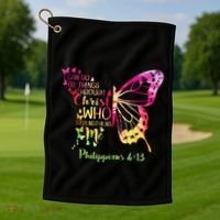 Can Do All Things Through Christ Who Strengthens Me I Golf Towel thumb 1