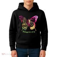 Can Do All Things Through Christ Who Strengthens Me I Kids Hoodie thumb 4