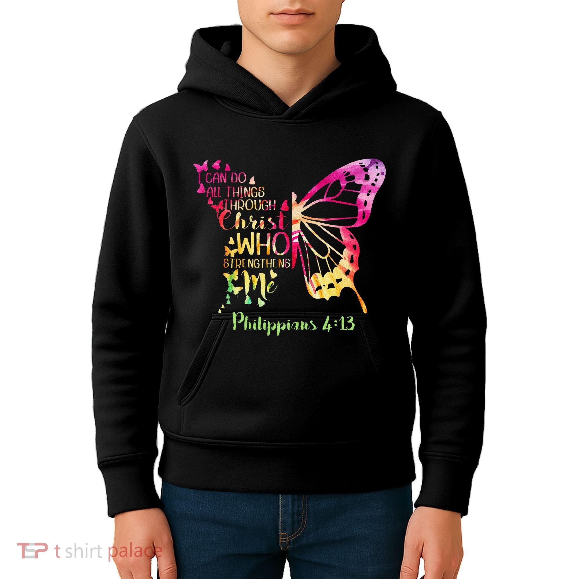Can Do All Things Through Christ Who Strengthens Me I Kids Hoodie