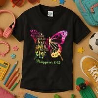 Can Do All Things Through Christ Who Strengthens Me I Kids T-Shirt thumb 3