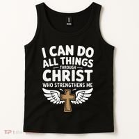 Can Do All Things Through Christ Who Strengthens Me Tank Top thumb 2