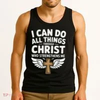 Can Do All Things Through Christ Who Strengthens Me Tank Top thumb 3