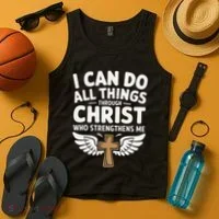 Can Do All Things Through Christ Who Strengthens Me Tank Top thumb 4