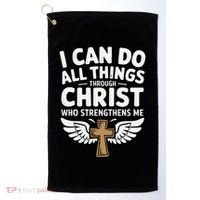 Can Do All Things Through Christ Who Strengthens Me Golf Towel thumb 0
