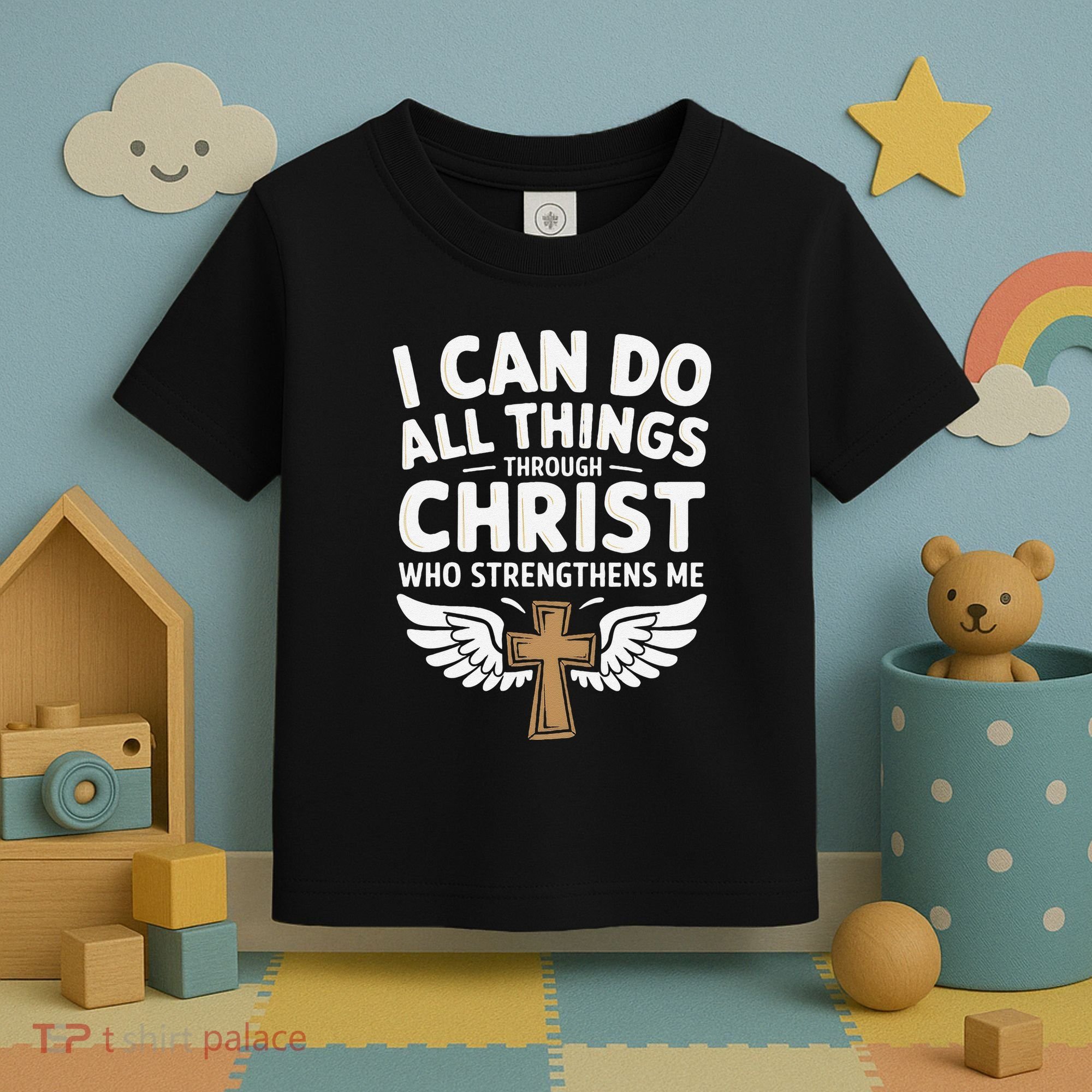 Can Do All Things Through Christ Who Strengthens Me Toddler T-Shirt