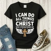 Can Do All Things Through Christ Who Strengthens Me Women's T-Shirt thumb 3