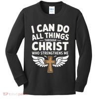 Can Do All Things Through Christ Who Strengthens Me Kids Long Sleeve Shirt thumb 0