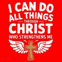 Can Do All Things Through Christ Who Strengthens Me Santa Hat thumb 1