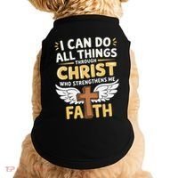 Can Do All Things Through Christ Who Strengthens Me Doggie Tank thumb 0
