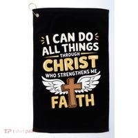 Can Do All Things Through Christ Who Strengthens Me Golf Towel thumb 0