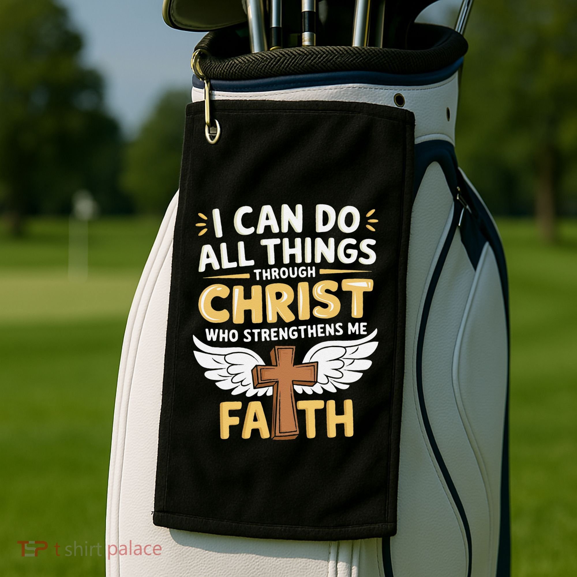 Can Do All Things Through Christ Who Strengthens Me Golf Towel