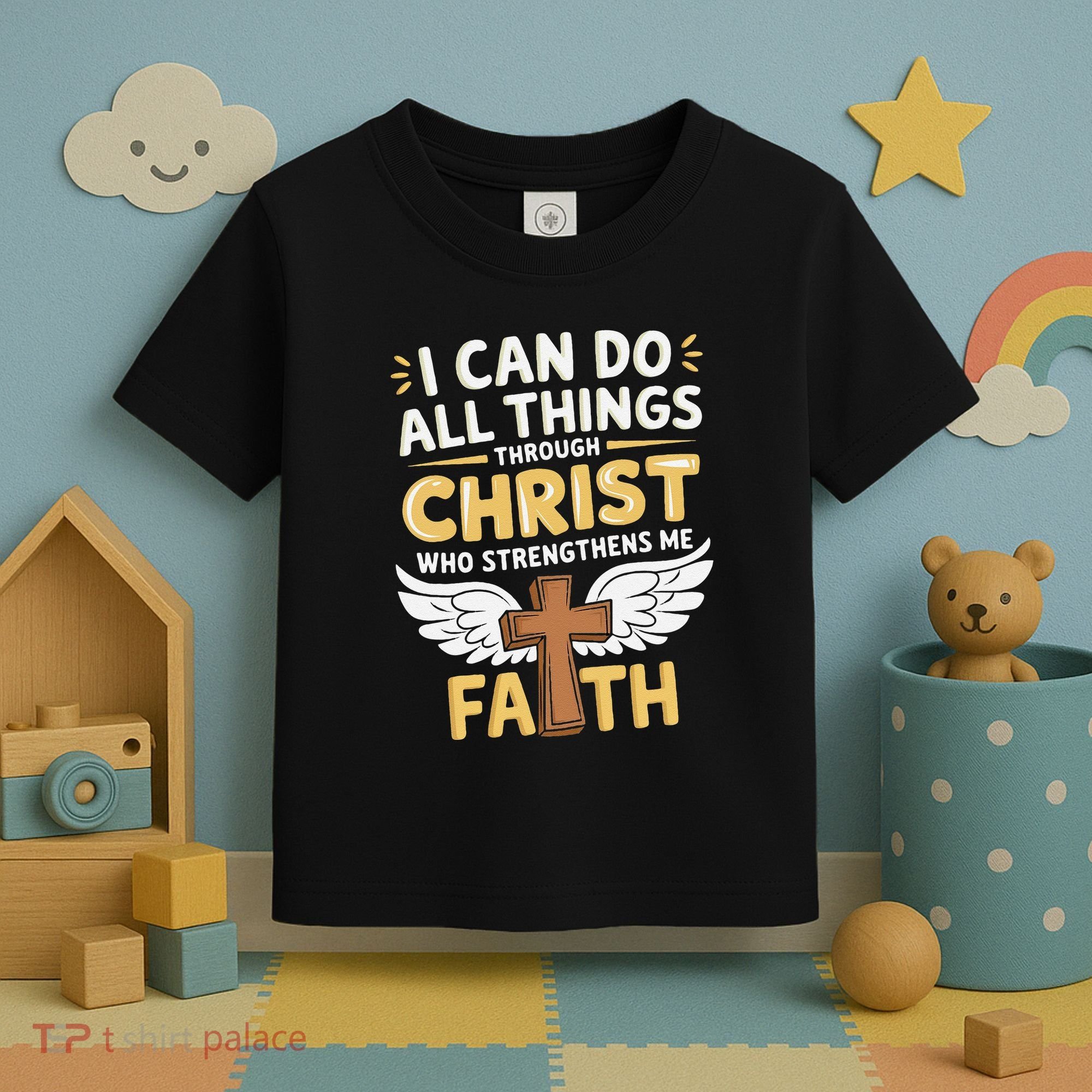 Can Do All Things Through Christ Who Strengthens Me Toddler T-Shirt