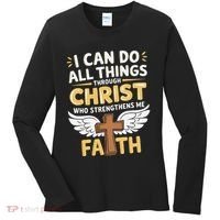 Can Do All Things Through Christ Who Strengthens Me Women's Long Sleeve Shirt thumb 0