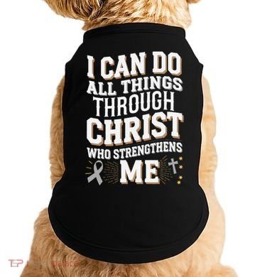 Can Do All Things Through Christ Asthma Awareness Doggie Tank