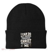 Can Do All Things Through Christ Asthma Awareness Beanie thumb 0