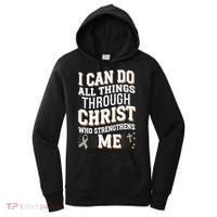 Can Do All Things Through Christ Asthma Awareness Women's Hoodie thumb 0