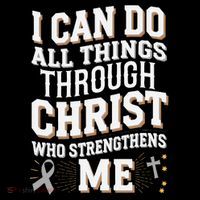 Can Do All Things Through Christ Asthma Awareness Ornament thumb 1