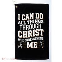 Can Do All Things Through Christ Asthma Awareness Golf Towel thumb 0