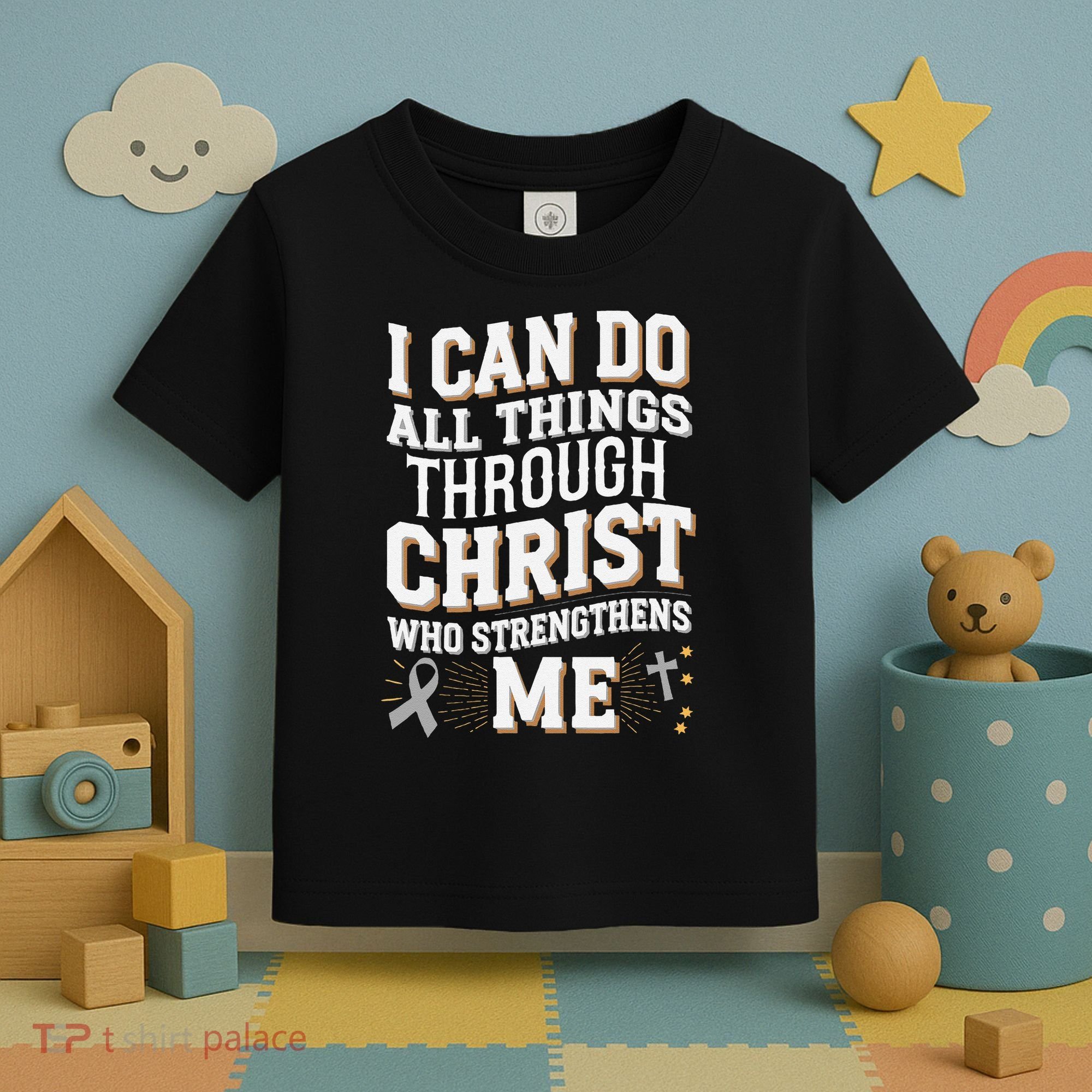 Can Do All Things Through Christ Asthma Awareness Toddler T-Shirt