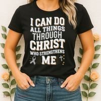 Can Do All Things Through Christ Asthma Awareness Women's T-Shirt thumb 2