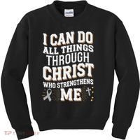 Can Do All Things Through Christ Asthma Awareness Kids Sweatshirt thumb 0