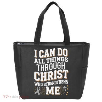 Can Do All Things Through Christ Asthma Awareness Tote Bag