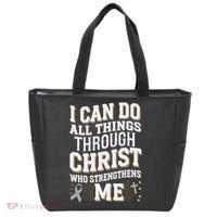 Can Do All Things Through Christ Asthma Awareness Tote Bag thumb 0