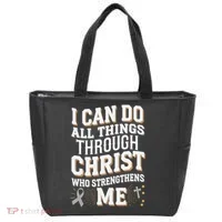 Can Do All Things Through Christ Asthma Awareness Tote Bag thumb 0