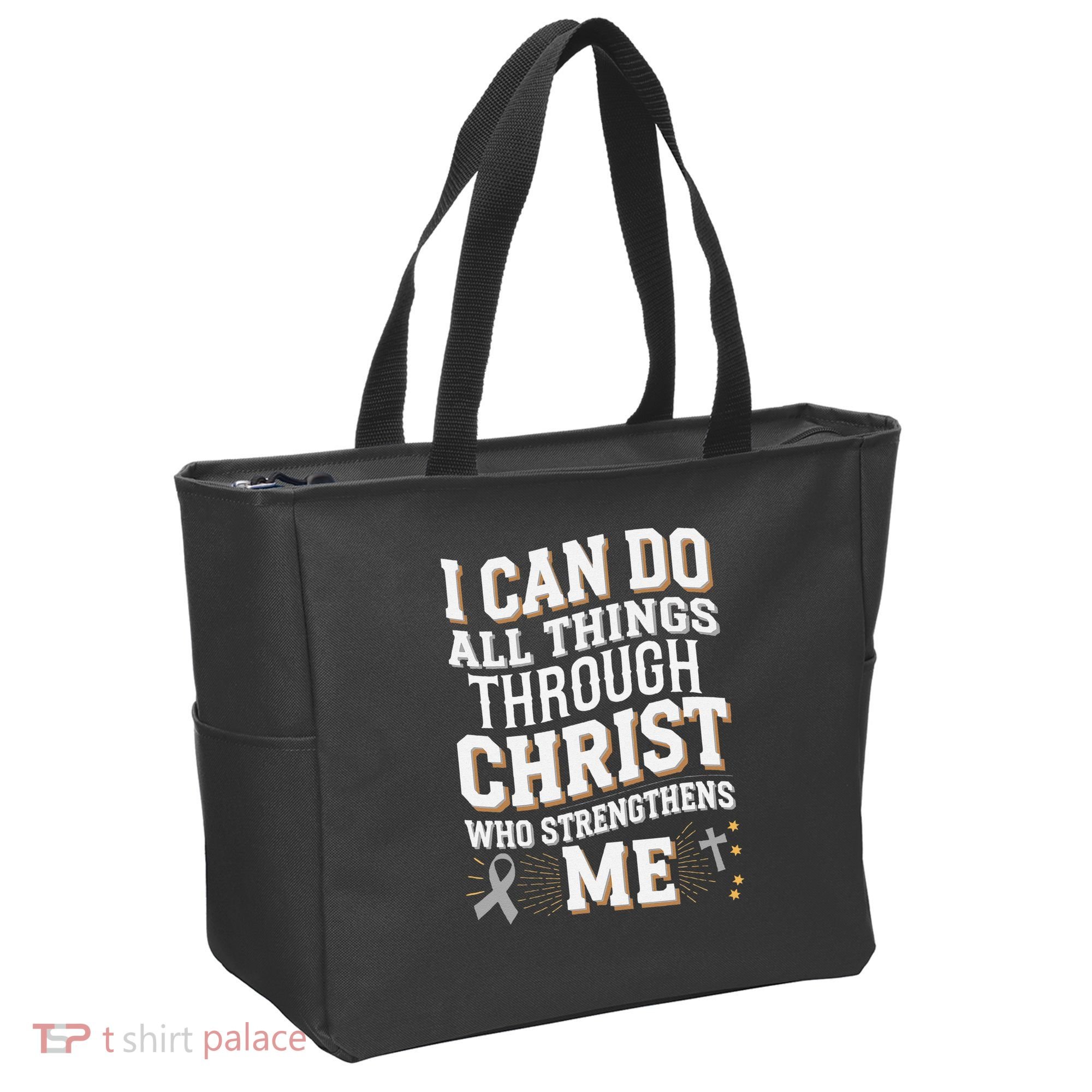 Can Do All Things Through Christ Asthma Awareness Tote Bag