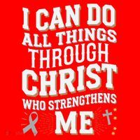 Can Do All Things Through Christ Asthma Awareness Santa Hat thumb 1