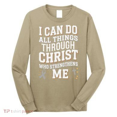 Can Do All Things Through Christ Asthma Awareness Long Sleeve Shirt