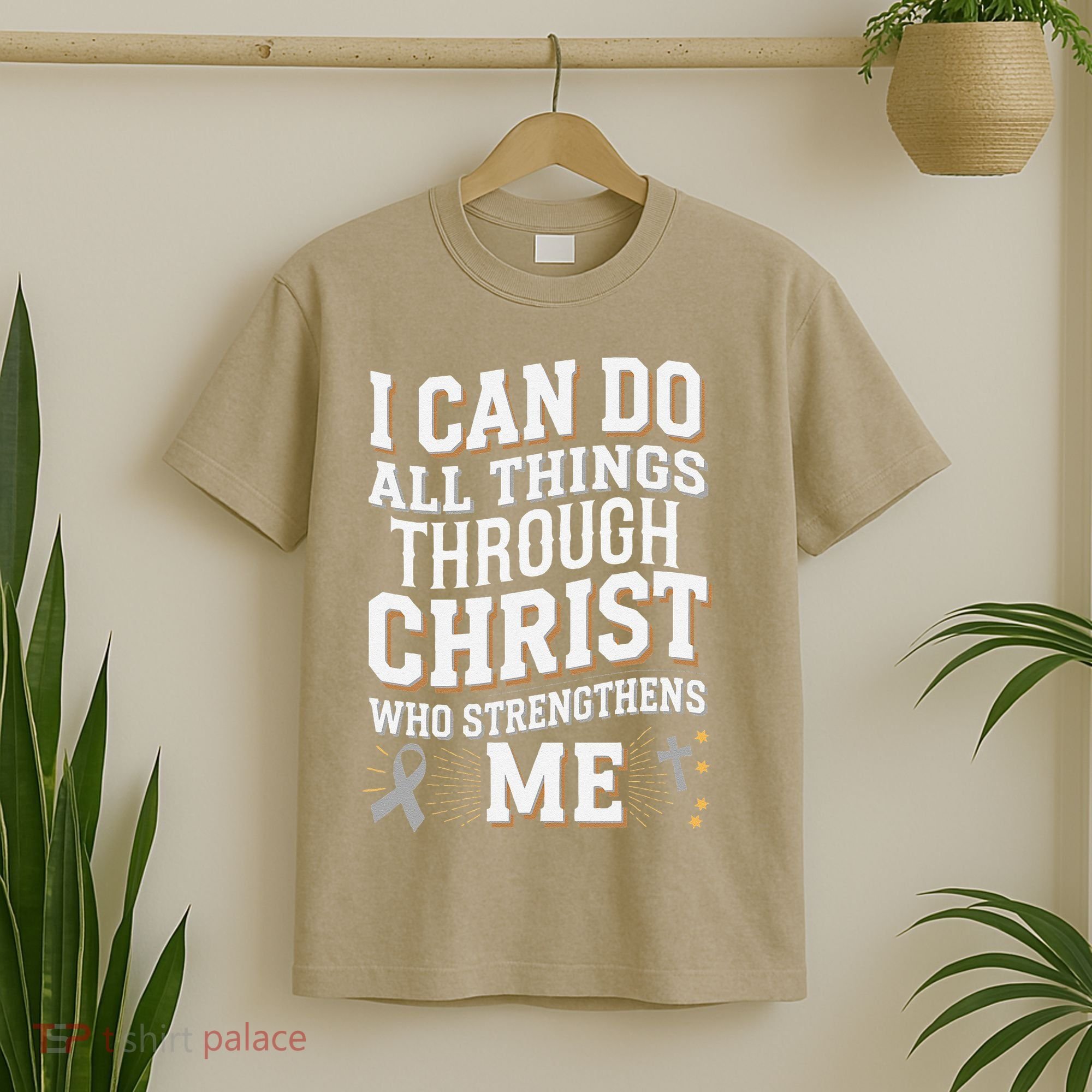 Can Do All Things Through Christ Asthma Awareness T-Shirt