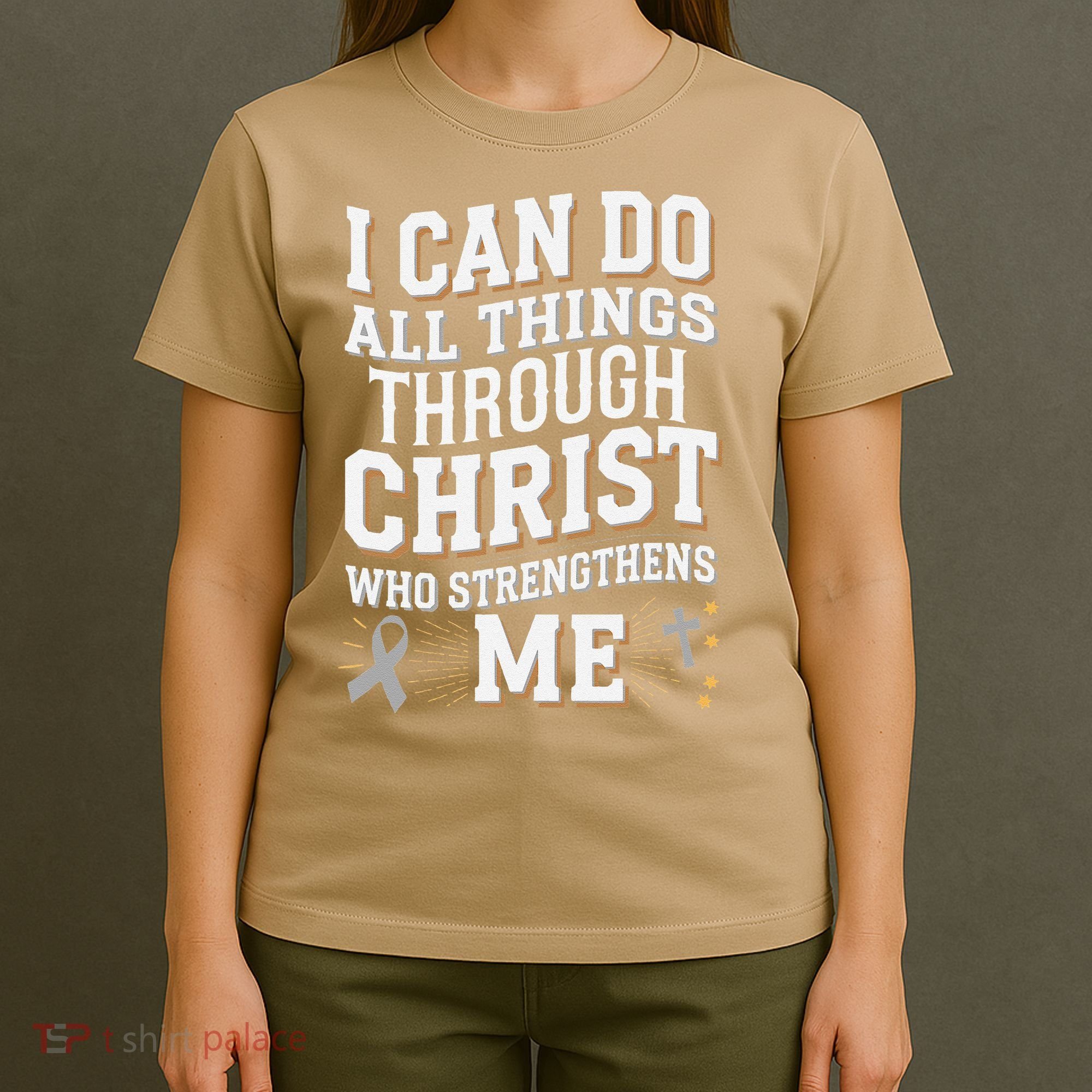 Can Do All Things Through Christ Asthma Awareness T-Shirt