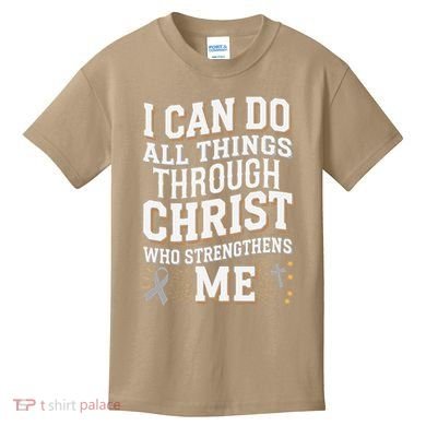 Can Do All Things Through Christ Asthma Awareness Kids T-Shirt