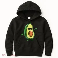 Cute Dancing Avocado Guacamole Avocado Graphics Kids Hoodie thumb 0