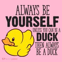 Cute Duck Always Be Yourself Unless You Can Be A Duck Gift Coaster thumb 2