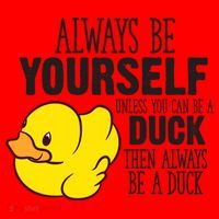 Cute Duck Always Be Yourself Unless You Can Be A Duck Gift Santa Hat thumb 1