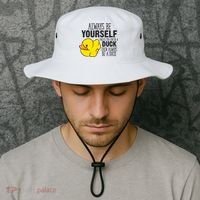 Cute Duck Always Be Yourself Unless You Can Be A Duck Gift Bucket Hat thumb 2