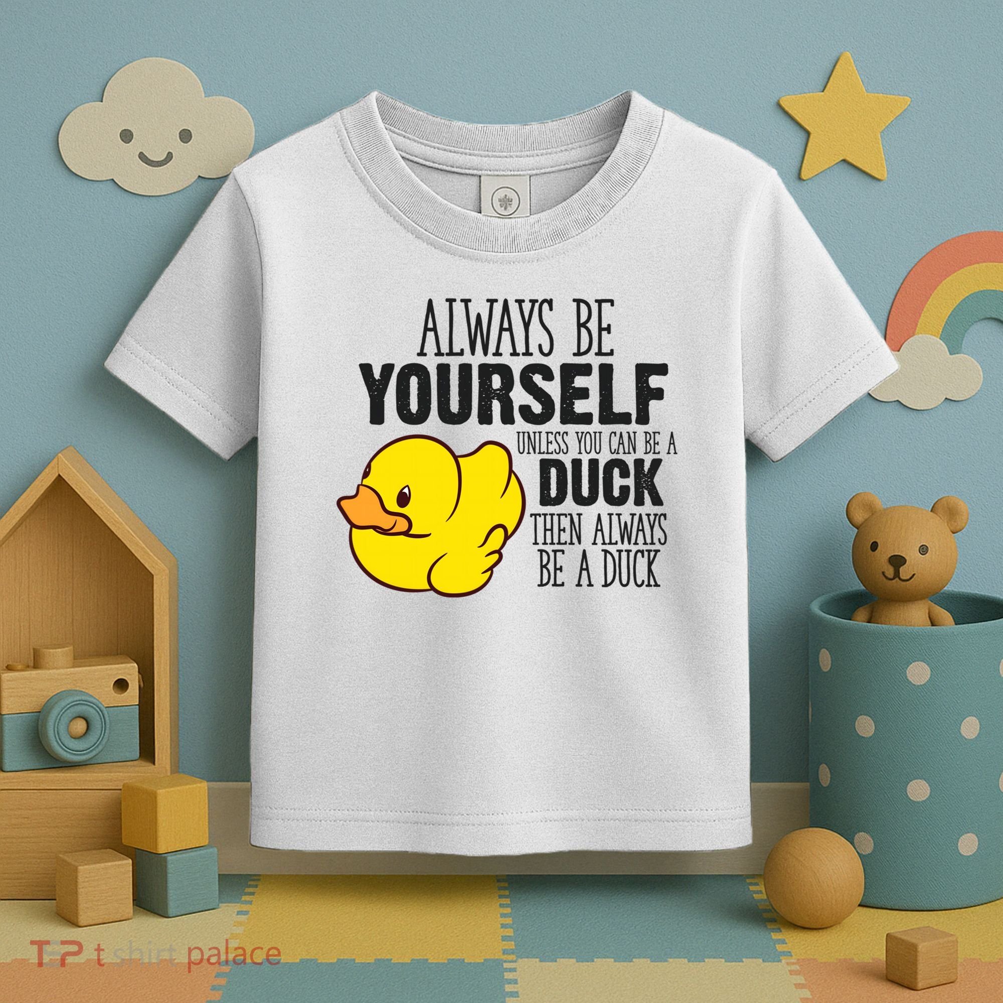 Cute Duck Always Be Yourself Unless You Can Be A Duck Gift Toddler T-Shirt