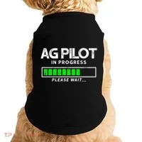 Crop Duster Ag Pilot In Progress Please Wait… Gift Doggie Tank thumb 0
