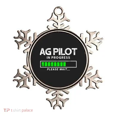 Crop Duster Ag Pilot In Progress Please Wait… Gift Ornament